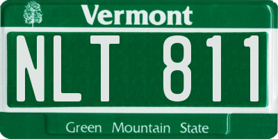 VT license plate NLT811