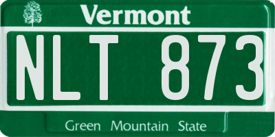 VT license plate NLT873