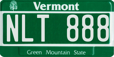 VT license plate NLT888