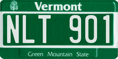 VT license plate NLT901