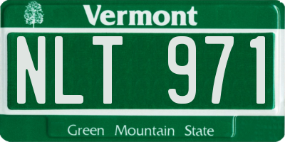 VT license plate NLT971