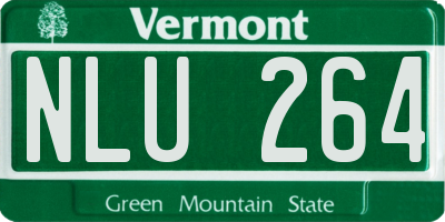 VT license plate NLU264