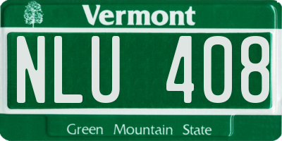 VT license plate NLU408