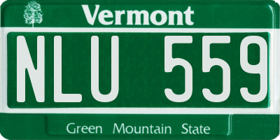 VT license plate NLU559