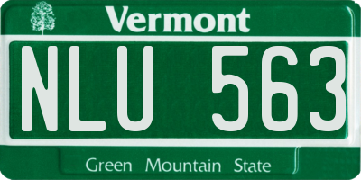 VT license plate NLU563