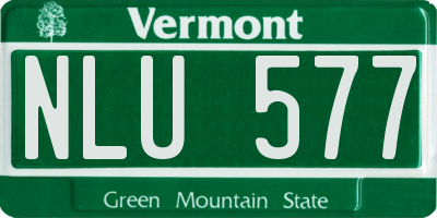 VT license plate NLU577