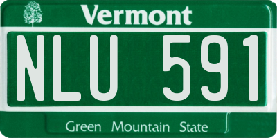 VT license plate NLU591