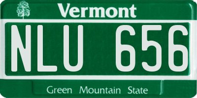 VT license plate NLU656