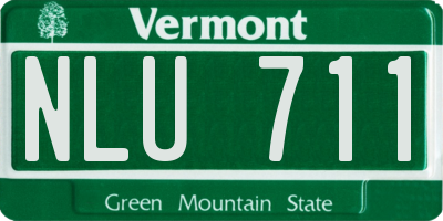 VT license plate NLU711