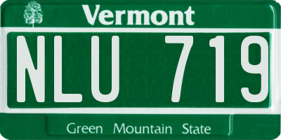 VT license plate NLU719