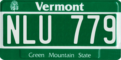 VT license plate NLU779