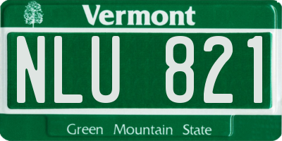 VT license plate NLU821