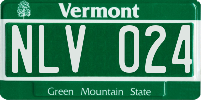 VT license plate NLV024
