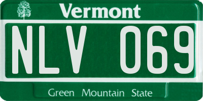 VT license plate NLV069