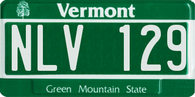 VT license plate NLV129
