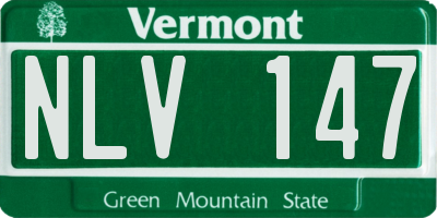 VT license plate NLV147