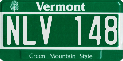 VT license plate NLV148