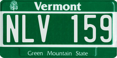 VT license plate NLV159