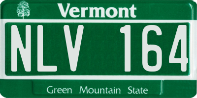 VT license plate NLV164