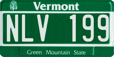 VT license plate NLV199