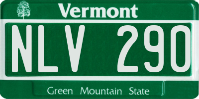 VT license plate NLV290