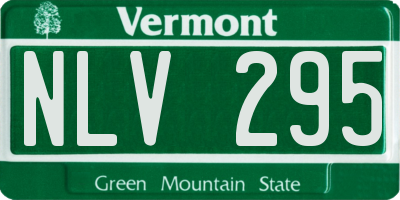 VT license plate NLV295