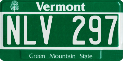 VT license plate NLV297