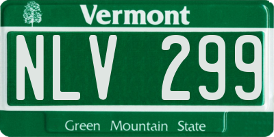 VT license plate NLV299