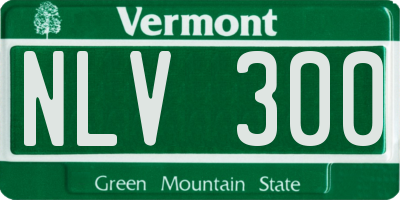 VT license plate NLV300