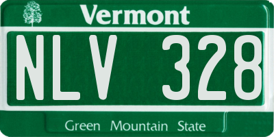 VT license plate NLV328