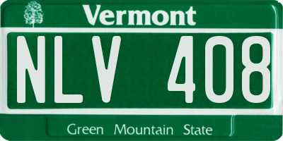 VT license plate NLV408