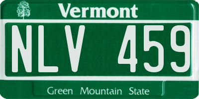 VT license plate NLV459