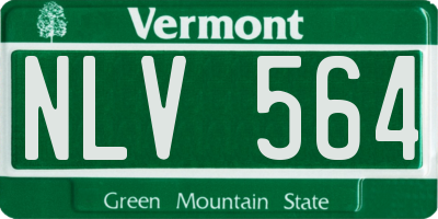 VT license plate NLV564