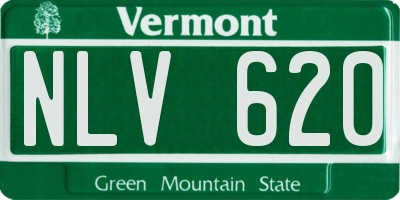 VT license plate NLV620