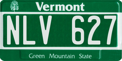 VT license plate NLV627