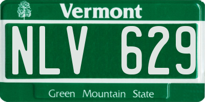 VT license plate NLV629