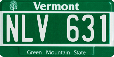 VT license plate NLV631