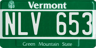 VT license plate NLV653