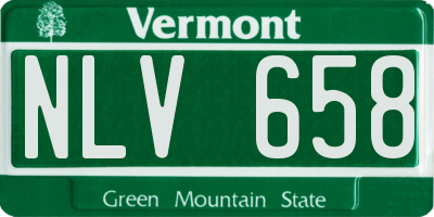 VT license plate NLV658