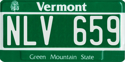 VT license plate NLV659