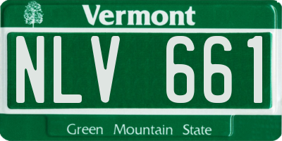 VT license plate NLV661