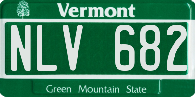 VT license plate NLV682