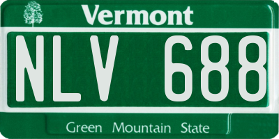 VT license plate NLV688