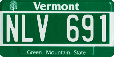 VT license plate NLV691