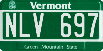 VT license plate NLV697