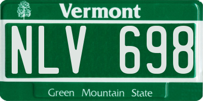 VT license plate NLV698