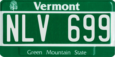 VT license plate NLV699
