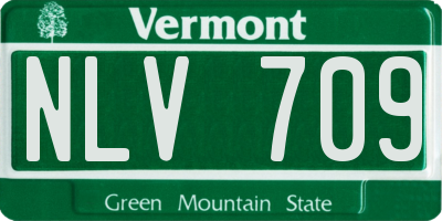 VT license plate NLV709