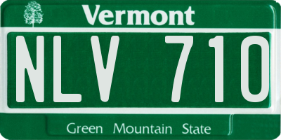 VT license plate NLV710