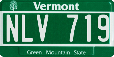 VT license plate NLV719